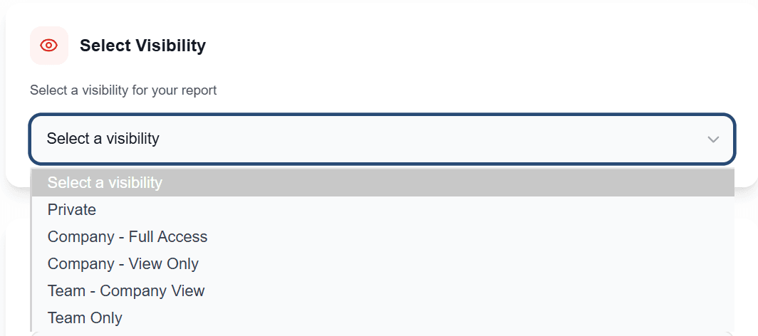 Study visibility options